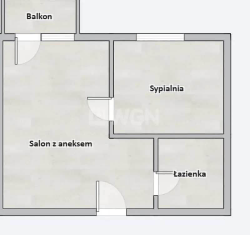 Mieszkanie na  sprzedaż Gdańsk - NOWE 2 POKOJE Z BALKONEM GDAŃSK KAZIMIERZA.